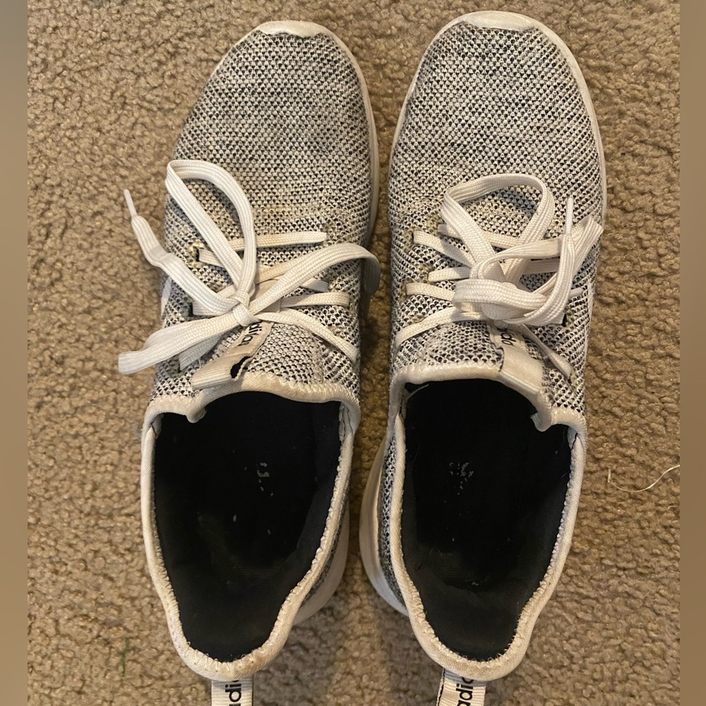 Grey adidas tennis shoes
